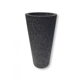 Fekete Bazaltkaspó M3 ø29x57cm, kerek