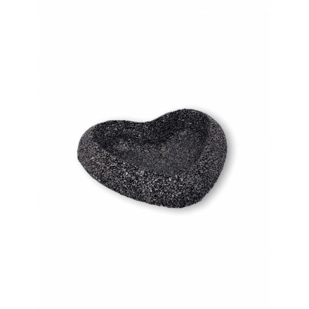 Fekete Bazaltszív 28x7cm
